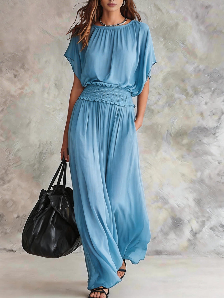 Romi | Draped Wide-Leg Set