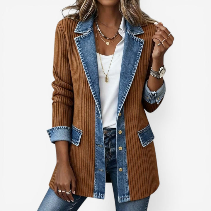 Emilia | Mixed Denim Jacket