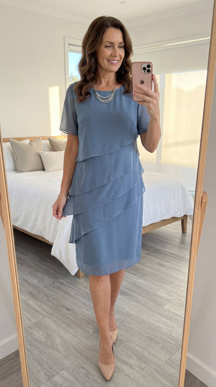 Kiera Elegant Midi Dress