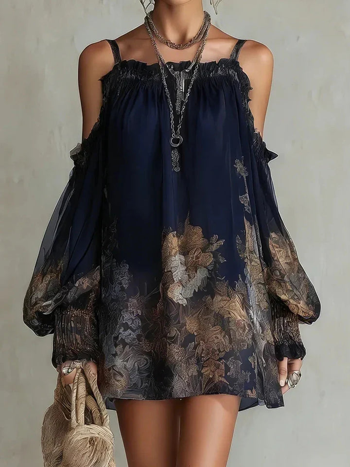 Isla | Patchwork Print Midi Dress