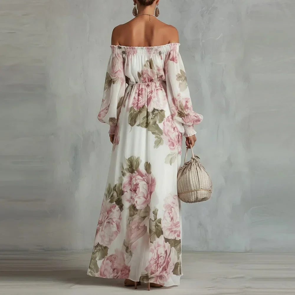 Peony | Off-Shoulder Floral Maxi