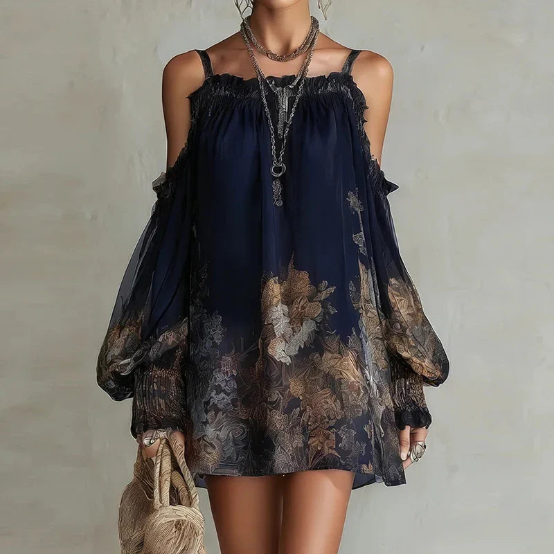 Isla | Patchwork Print Midi Dress