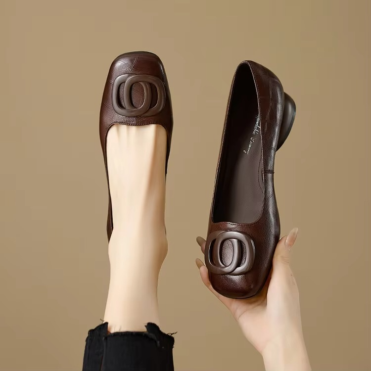 Sophia | Elegant Leather Flats