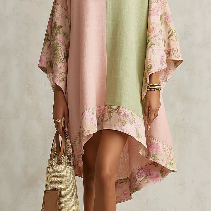 Marlowe | Batwing Sleeve Floral Midi Dress
