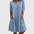 Zelina Sculpt Denim Dress