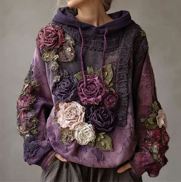 Melanie | Women's Boho Knit Hoodie