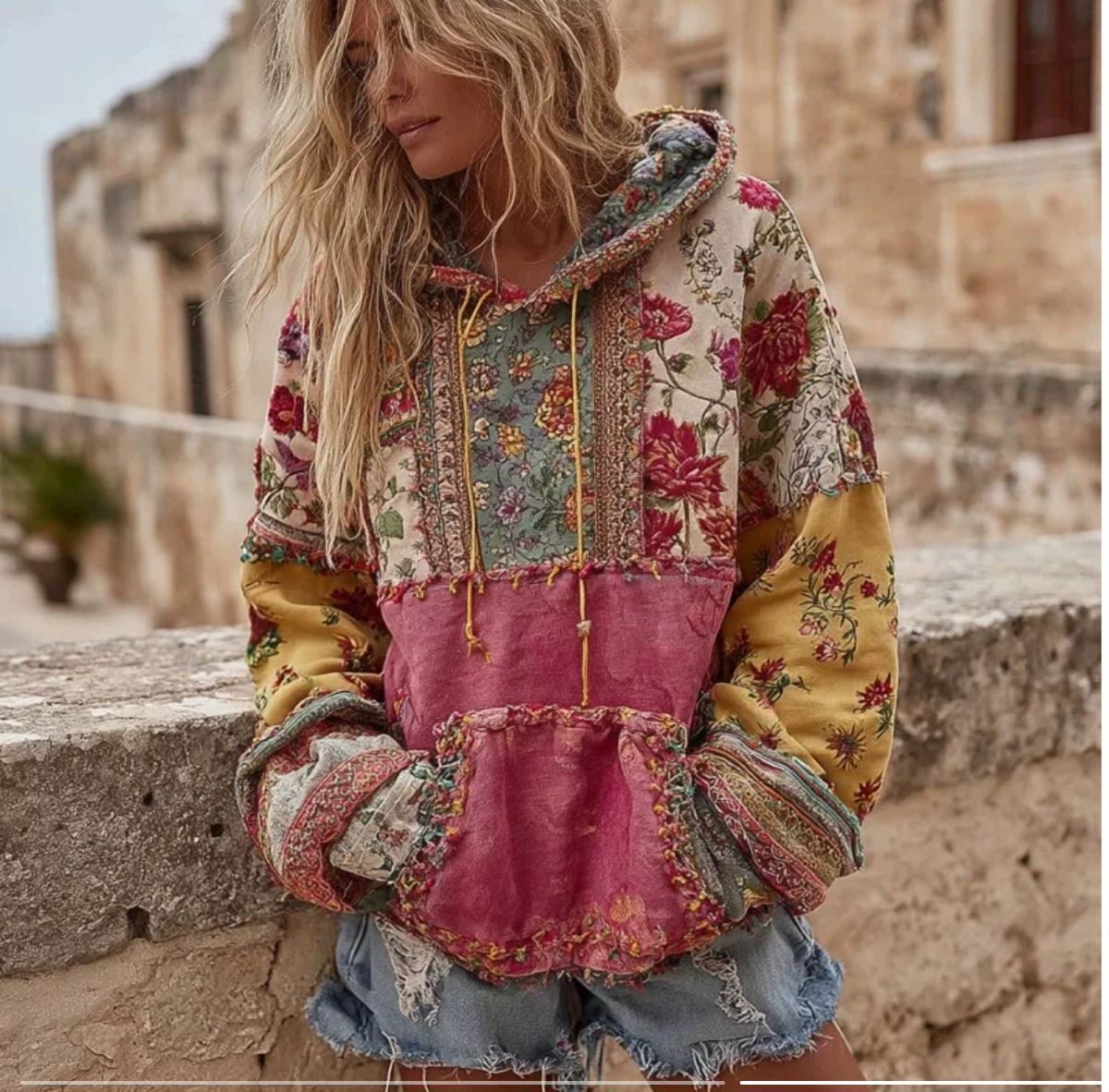 Grace | Women's Boho Knit Hoodie