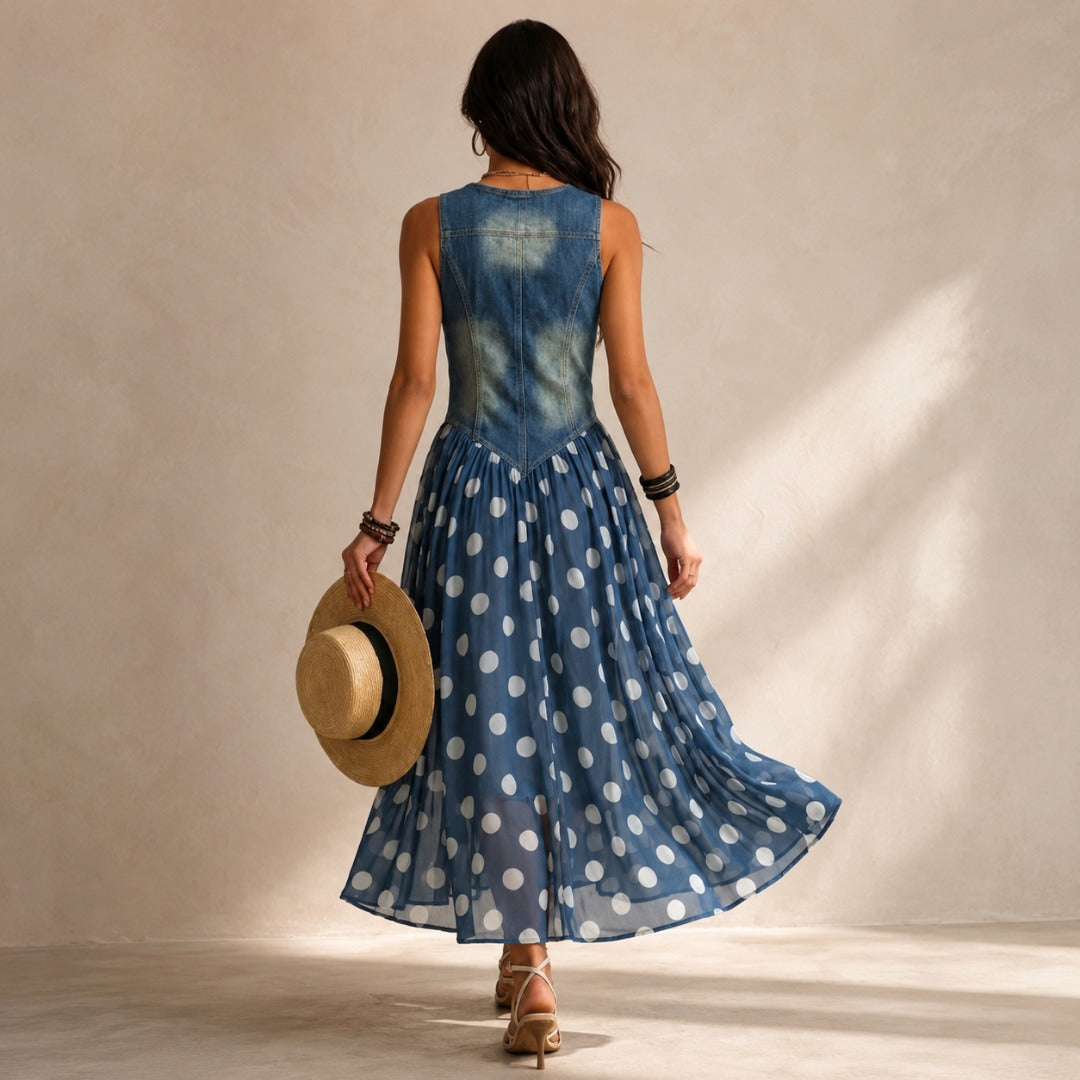Bianca | Polka-Dot Midi Dress