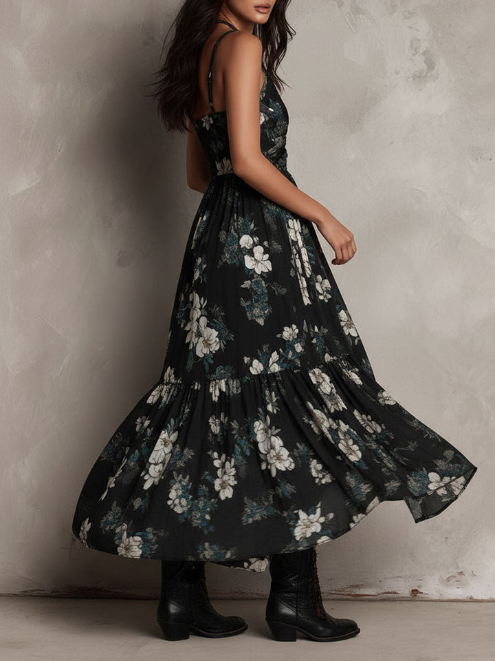 Bohème | Strapless Floral Maxi
