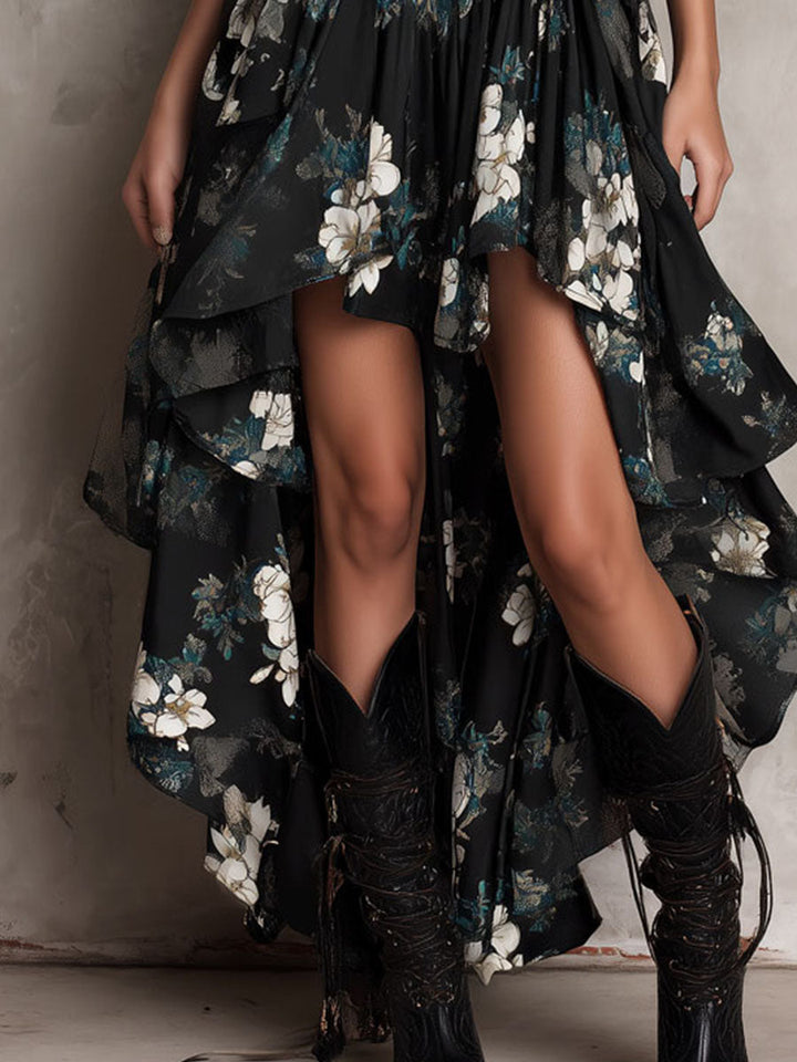 Bohème | Strapless Floral Maxi