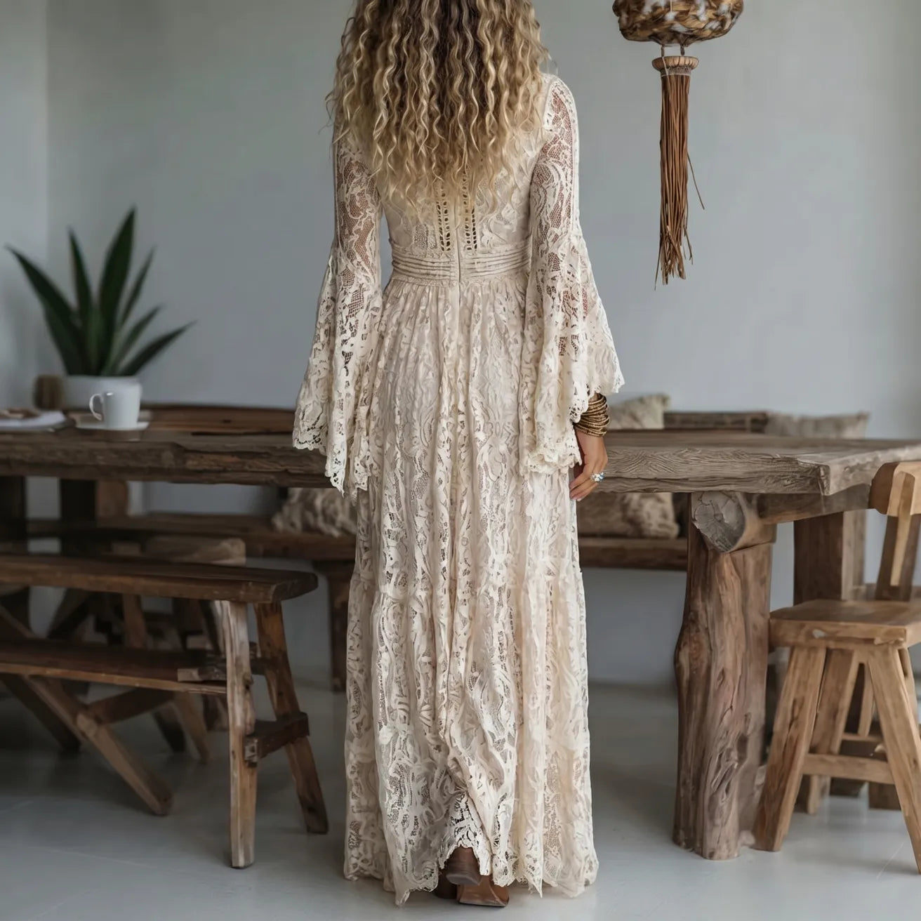 Noelene™ | V-Neck Maxi Dress