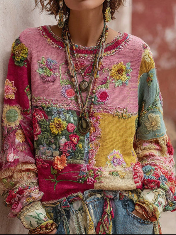 Patty | Women's Boho Knit Sweater