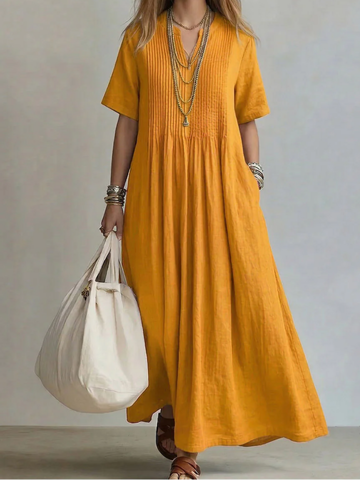 Noor | Elegant Flowing Pleated Dress