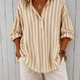 Nora | Loose Striped Blouse with Collar