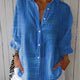 Feline | Azure Stripe Blouse