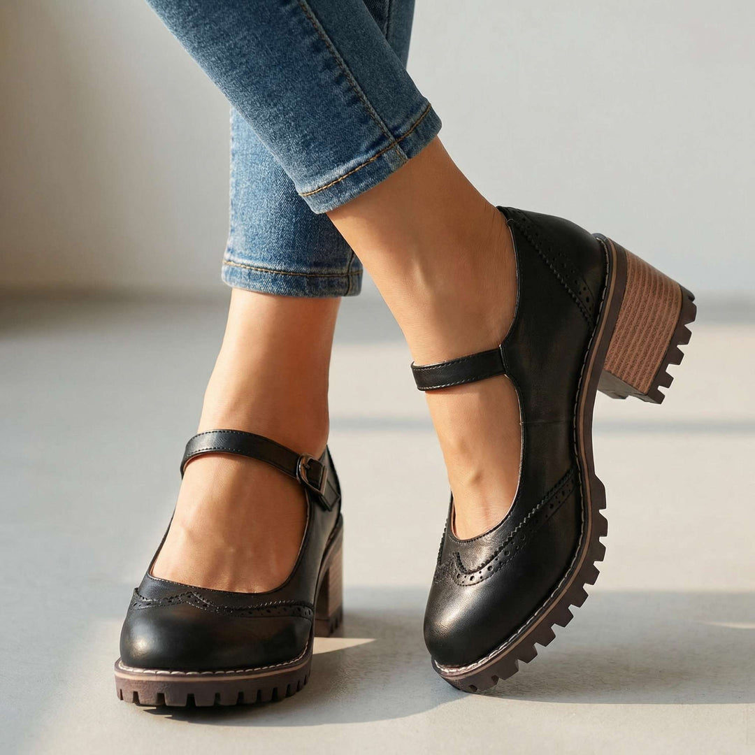 Marie | T-Strap Mary Jane Heels