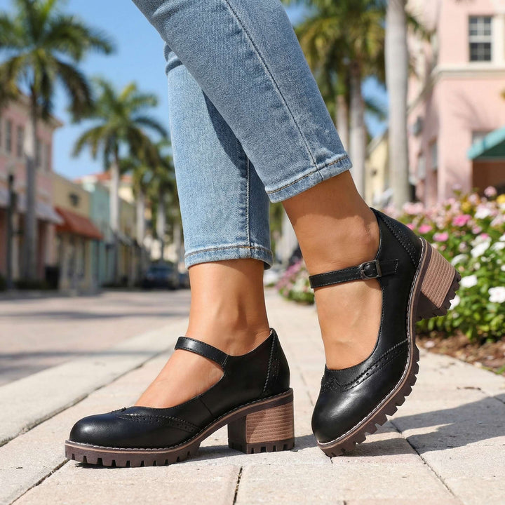 Marie | T-Strap Mary Jane Heels
