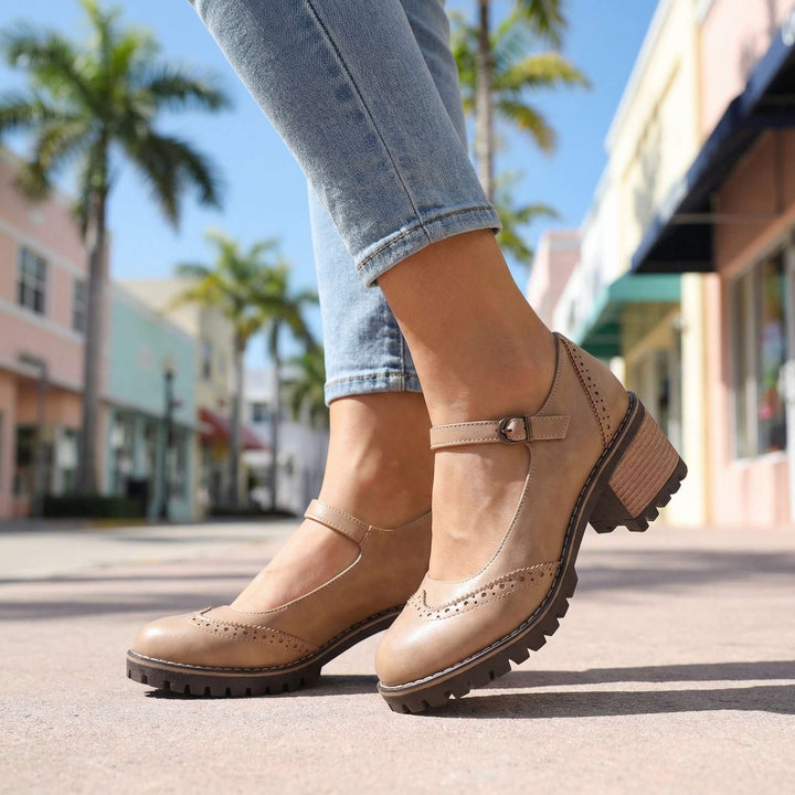 Marie | T-Strap Mary Jane Heels