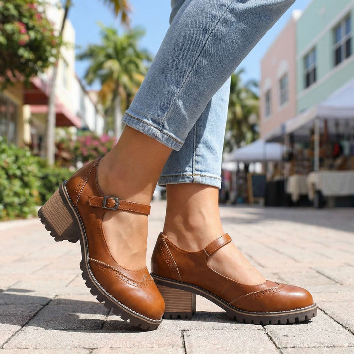 Marie | T-Strap Mary Jane Heels