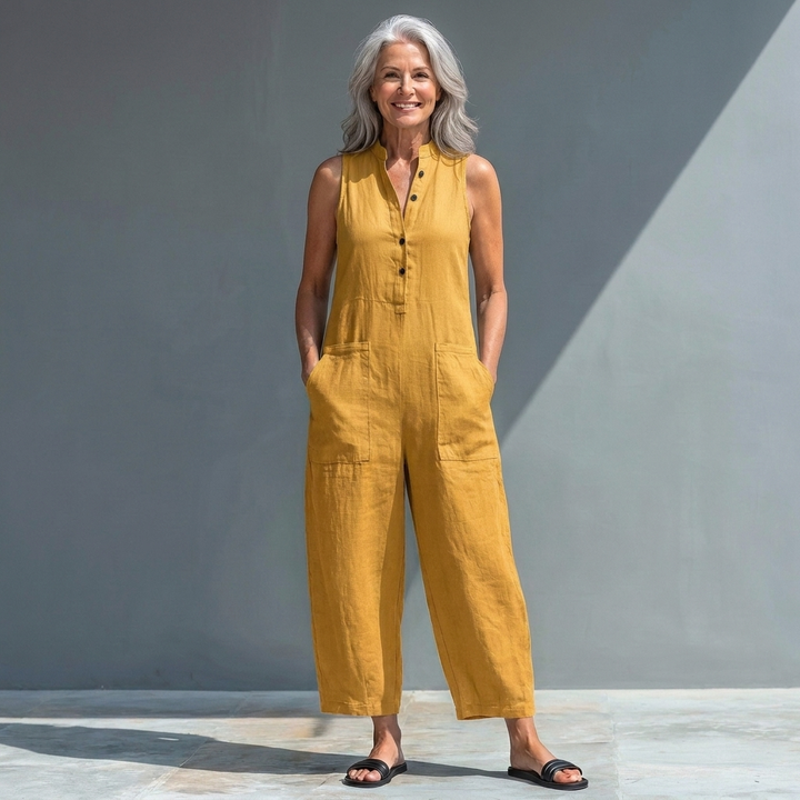Margaret | Relaxed Sleeveless Jumpsuit