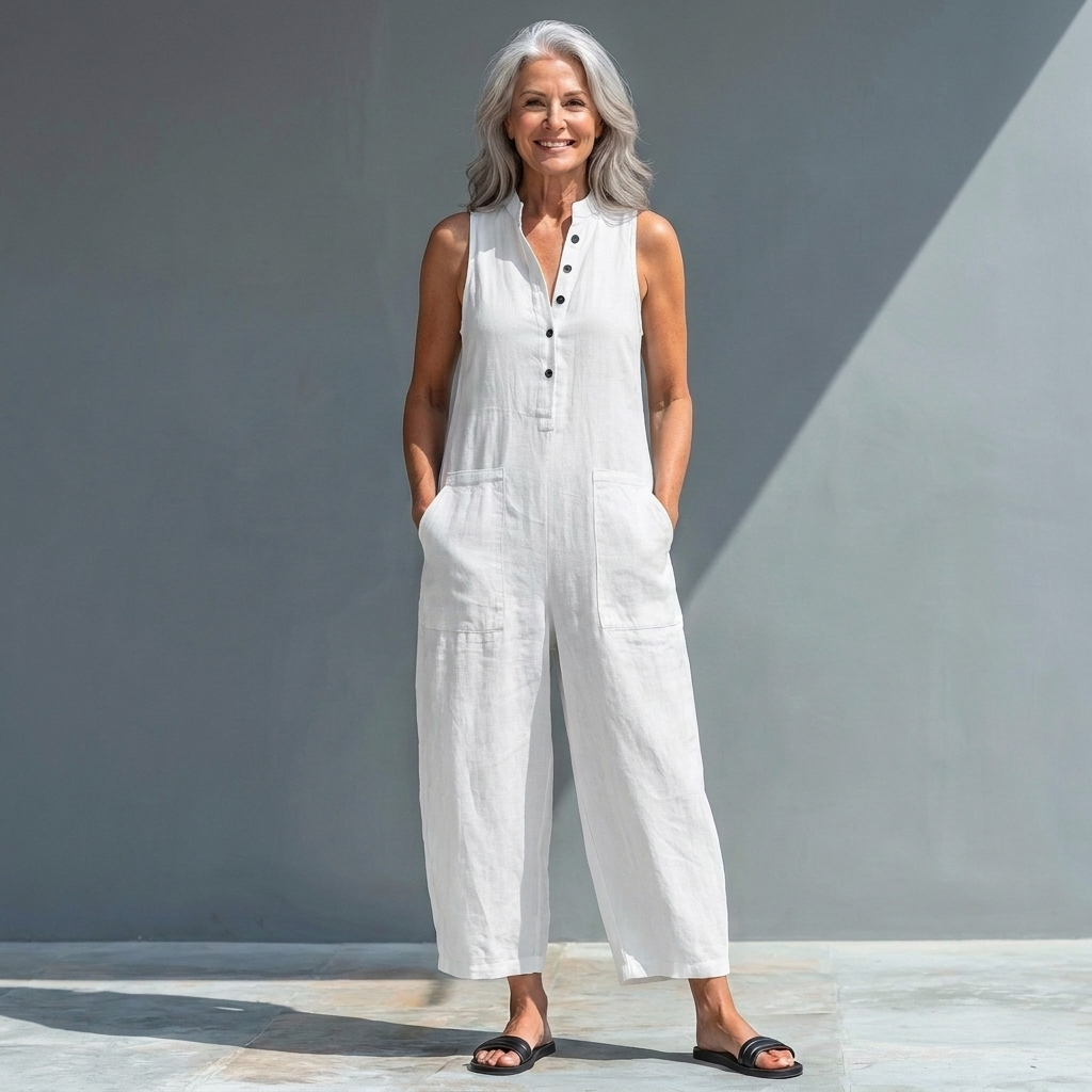 Margaret | Relaxed Sleeveless Jumpsuit