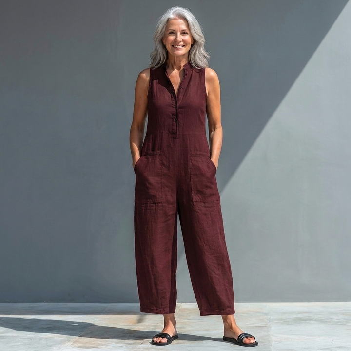 Margaret | Relaxed Sleeveless Jumpsuit