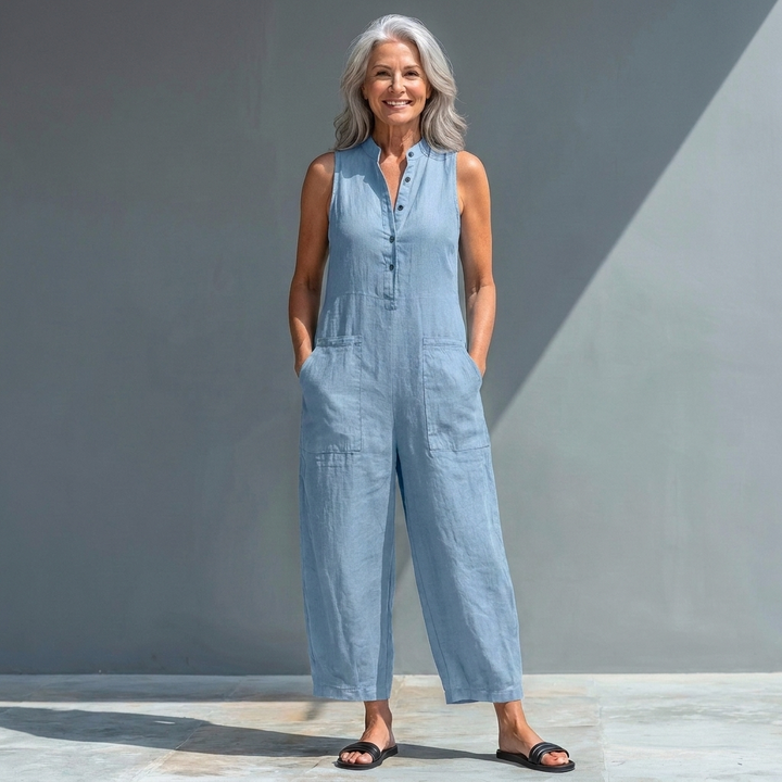 Margaret | Relaxed Sleeveless Jumpsuit