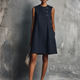 Aubrey | Asymmetric Button Mini Dress