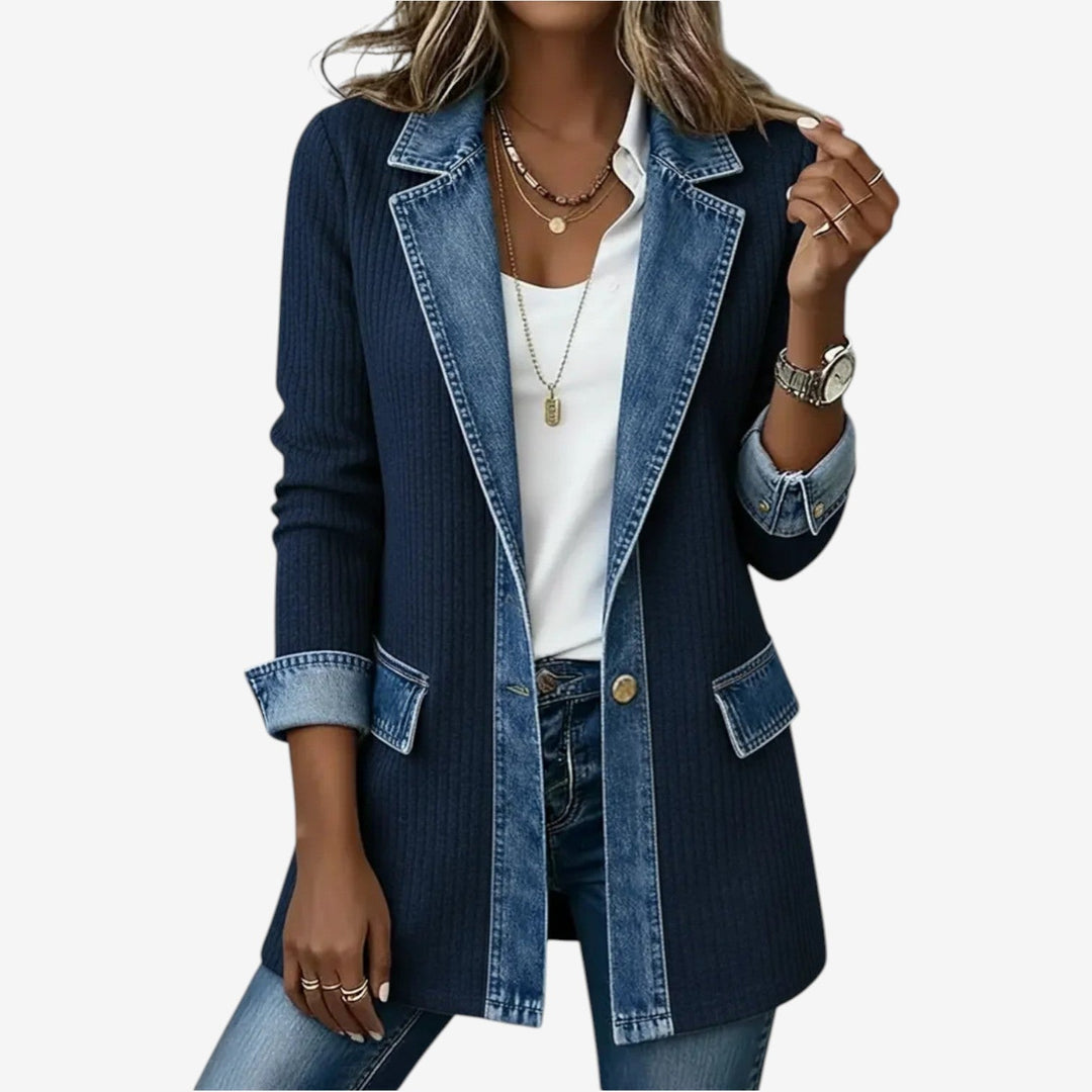 Emilia | Mixed Denim Jacket