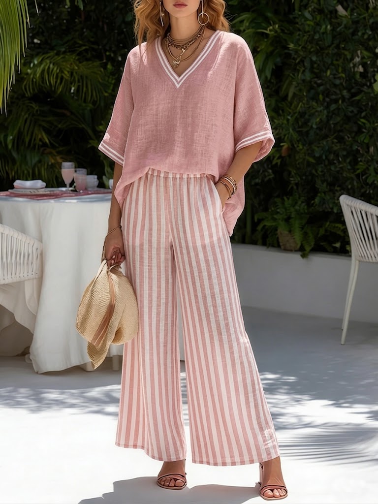 Alira Striped Duo Set