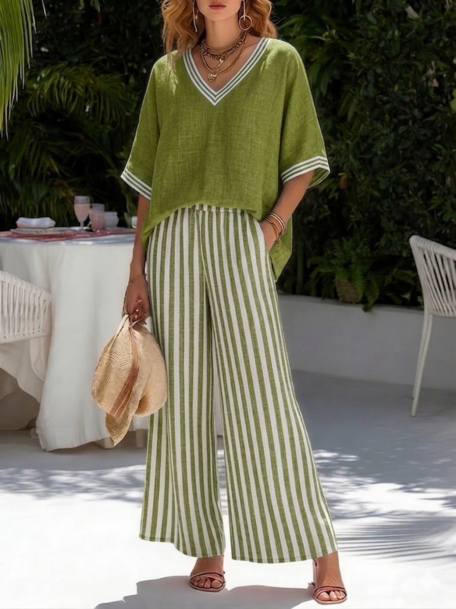 Alira Striped Duo Set