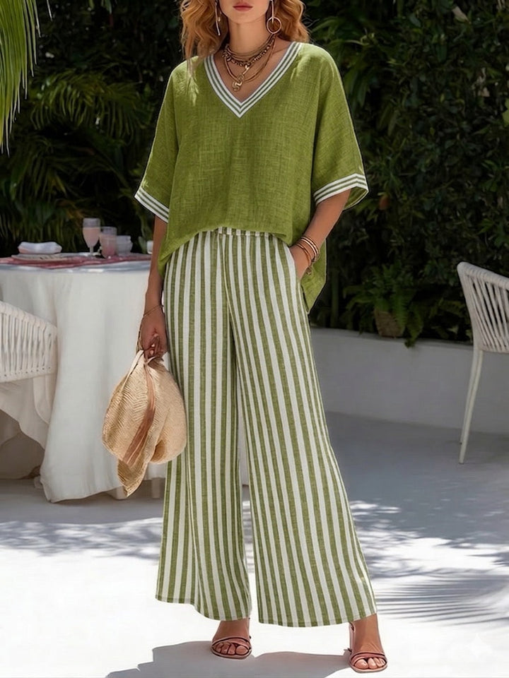 Alira Striped Duo Set