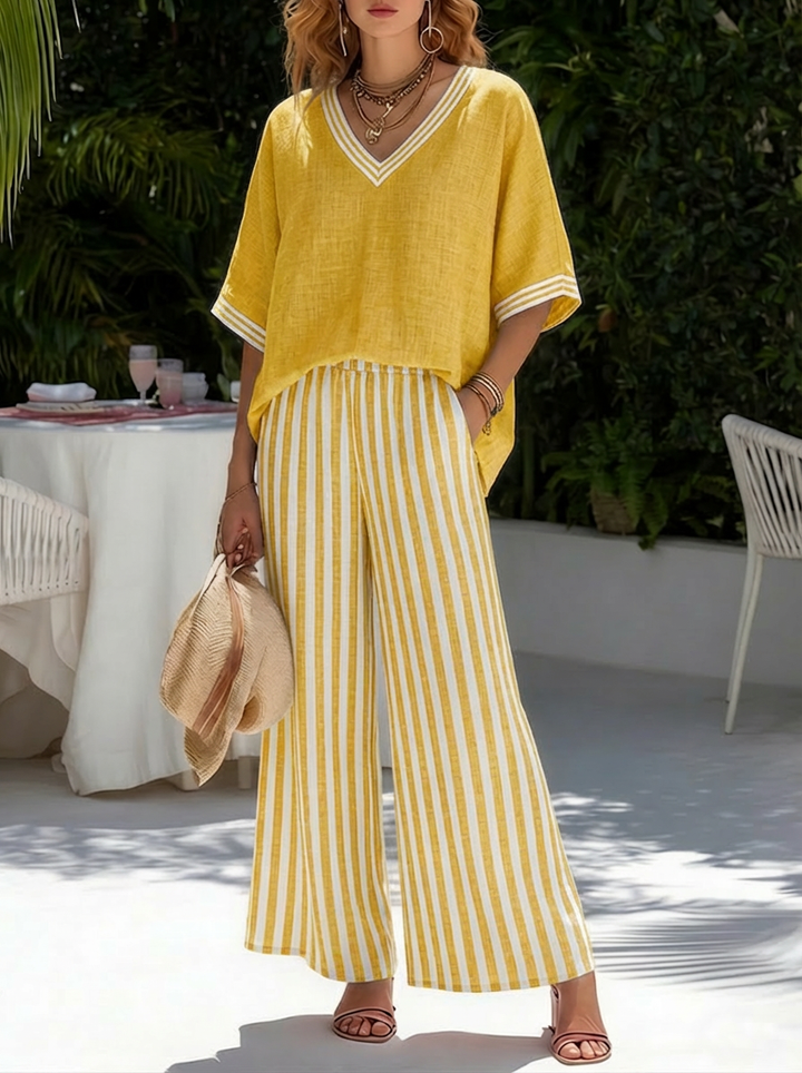 Alira Striped Duo Set