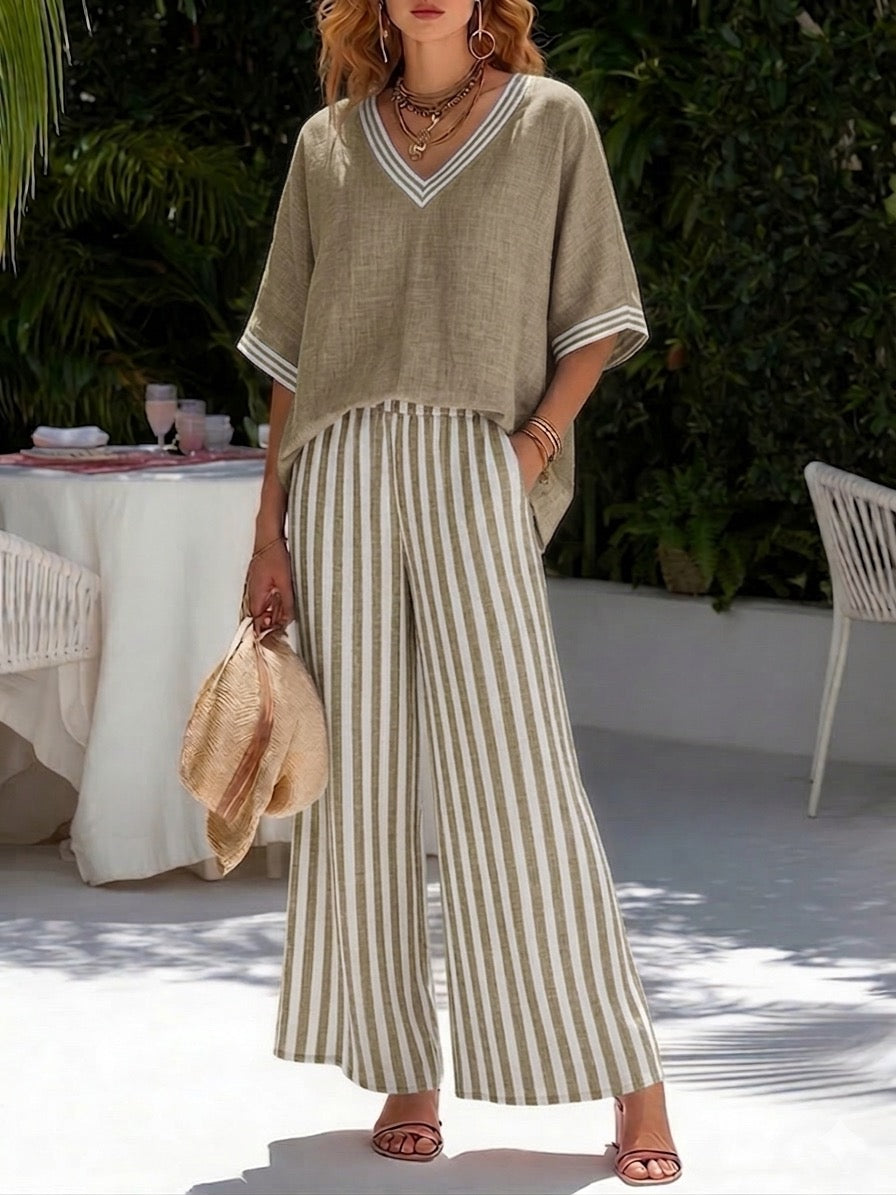 Alira Striped Duo Set