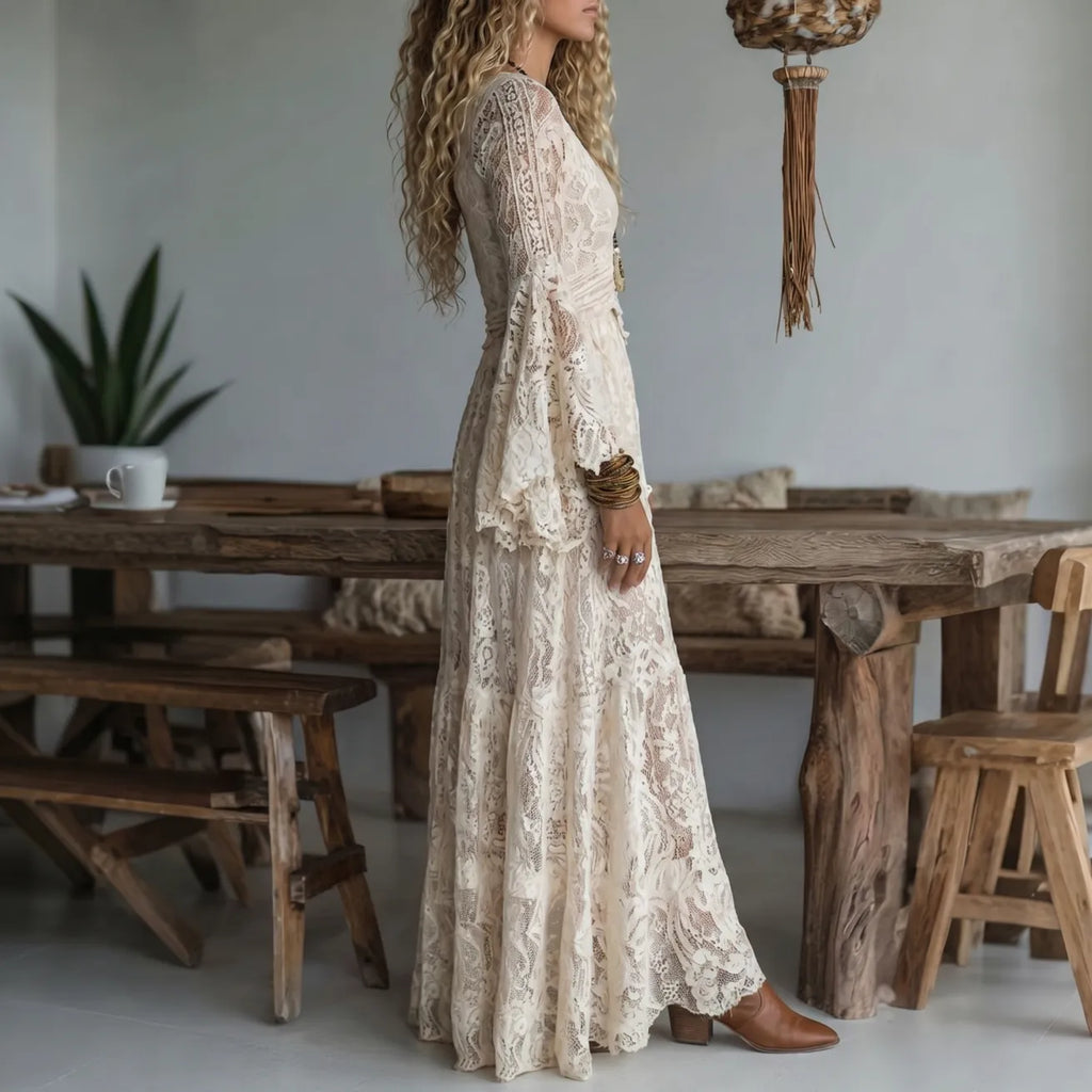 Noelene™ | V-Neck Maxi Dress