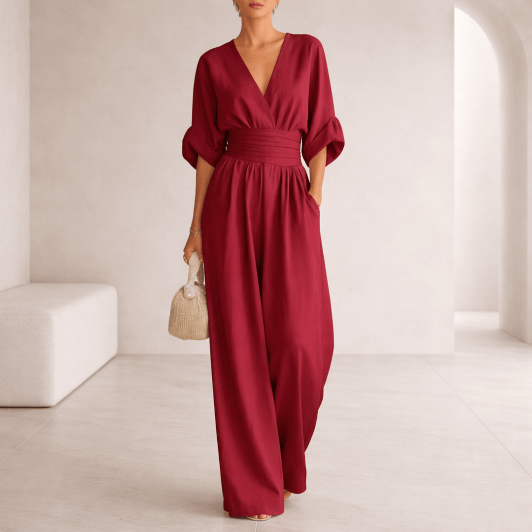 Elira | Essential V-Neck Jumpsuit