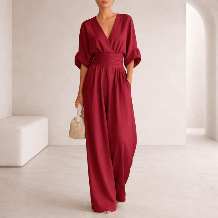 Elira | Essential V-Neck Jumpsuit