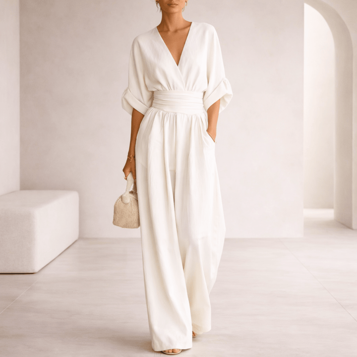 Elira | Essential V-Neck Jumpsuit
